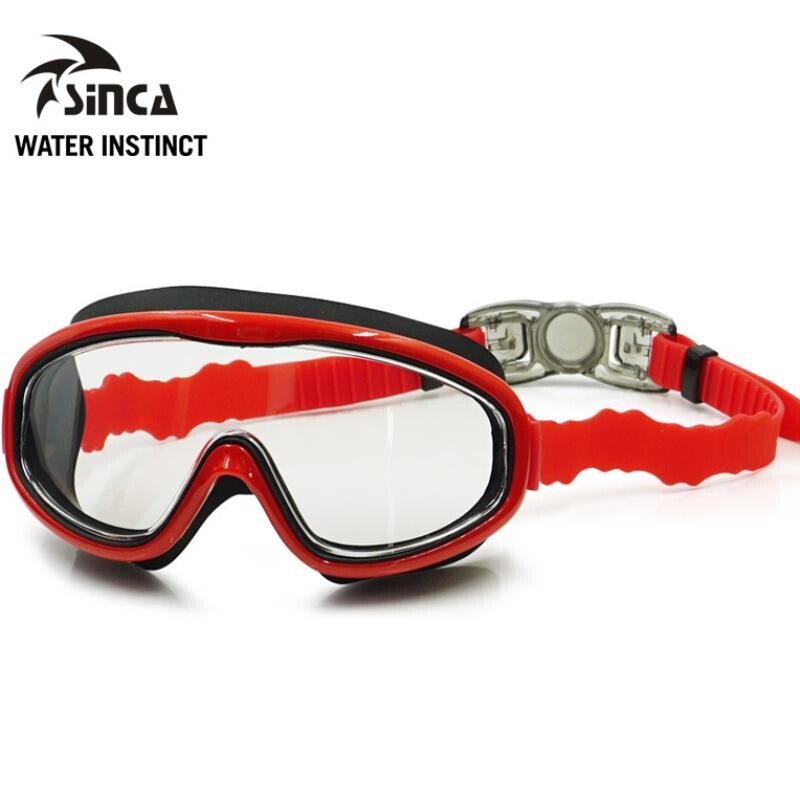 SINCA儿童成人泳镜防水防雾高清大框游泳眼镜小孩游泳潜水
