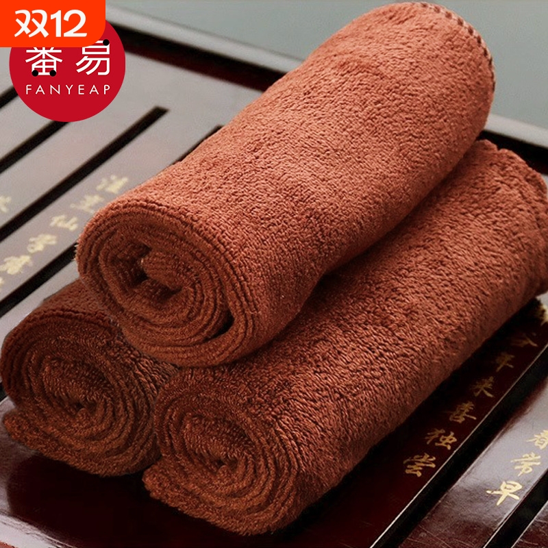 茶巾AC1sl001-茶具配件功夫茶布吸水毛巾茶台垫方形茶几桌布抹布