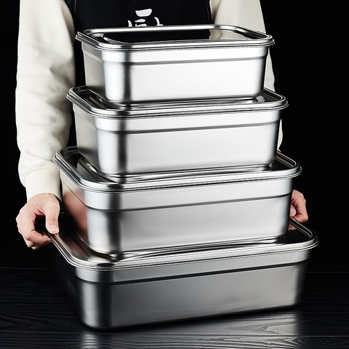 不锈钢长方形保鲜盒|千人加购