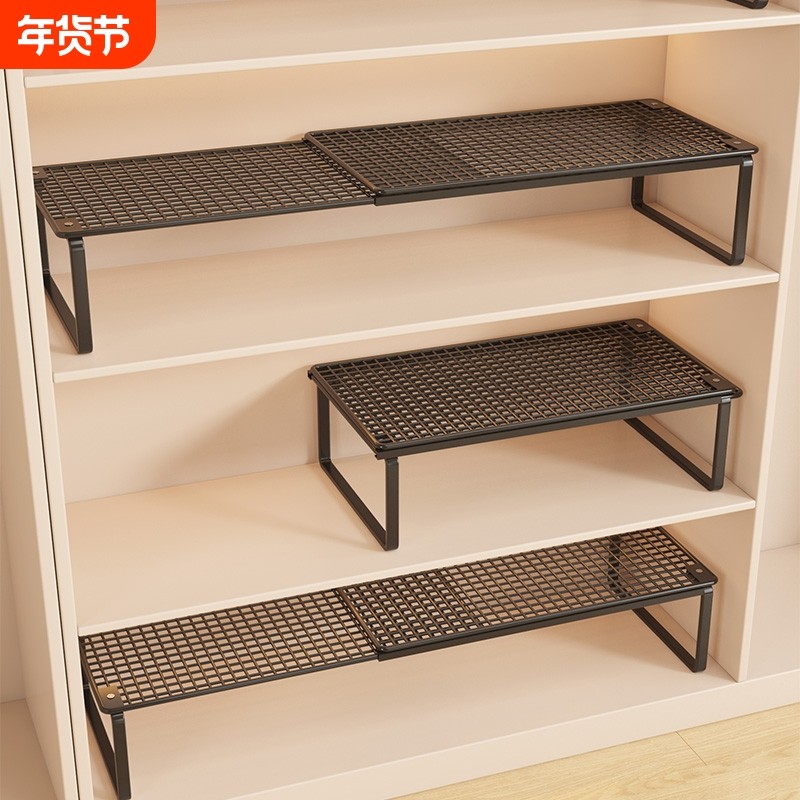 鞋柜分层隔板可伸缩鞋子收纳神器家用柜内省空间双层橱柜鞋托架子,收纳整理,鞋子收纳架,淘宝优惠券,粉丝福利购,淘宝优惠卷