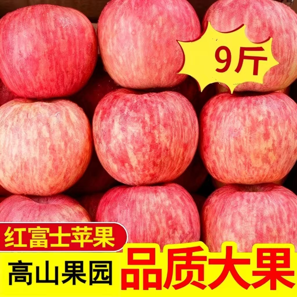 正宗山东红富士苹果水果新鲜当季红富士多汁脆甜大苹果,水产肉类/新鲜蔬果/熟食,苹果,淘宝优惠券,粉丝福利购,淘宝优惠卷