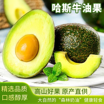 新鲜云南牛油果哈斯水果应当季孕妇宝宝辅食整箱鳄梨包邮鲜果热带