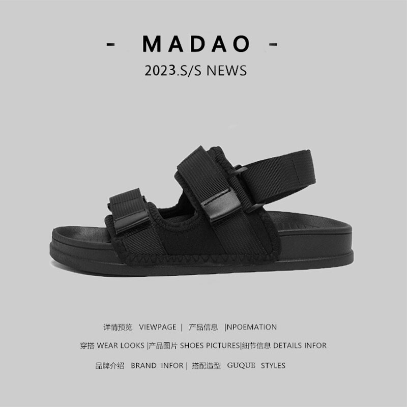 凉鞋情侣2024两用外穿魔术贴休闲鞋沙滩鞋新款开车夏季凉拖鞋防滑