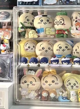 玩偶收纳娃娃公仔展示柜透明架子棉花毛绒展示盒娃柜奇痛柜架手办