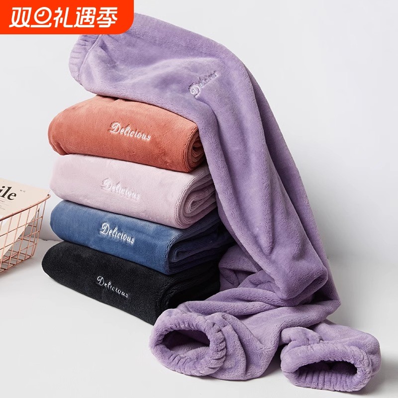 睡裤女冬季法兰绒裤子女士大码加绒加厚暖暖裤秋冬款珊瑚绒家居裤