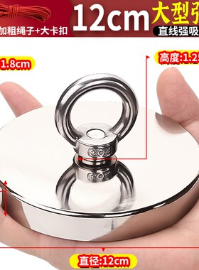 D42-136超大号打捞磁铁钕铷吸铁石磁铁器强力钕铁硼