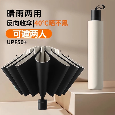 加厚加固晴雨两用2025款折叠雨伞