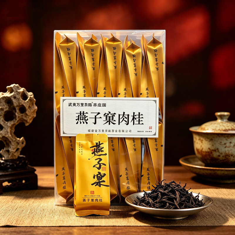 武夷岩茶燕子窠肉桂果香大红袍特级乌龙茶叶独立小包装正岩送礼