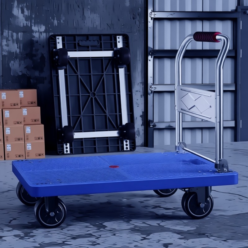 小推车拉货手手拉车折叠便携搬运家用拖车平板车取快递小拉车承重