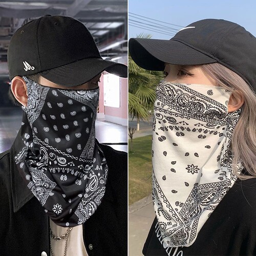 女士防晒面罩冰丝时尚潮流男夏季