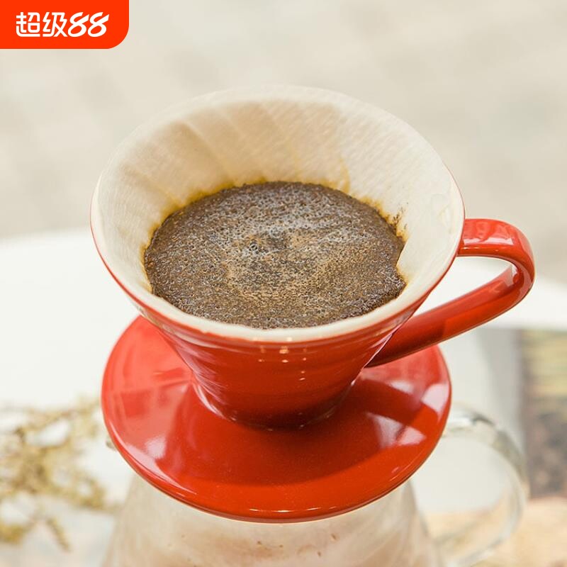 V60咖啡过滤纸/锥形/手冲咖啡滤纸/V01/v02/50片木浆漂白日本进口图片