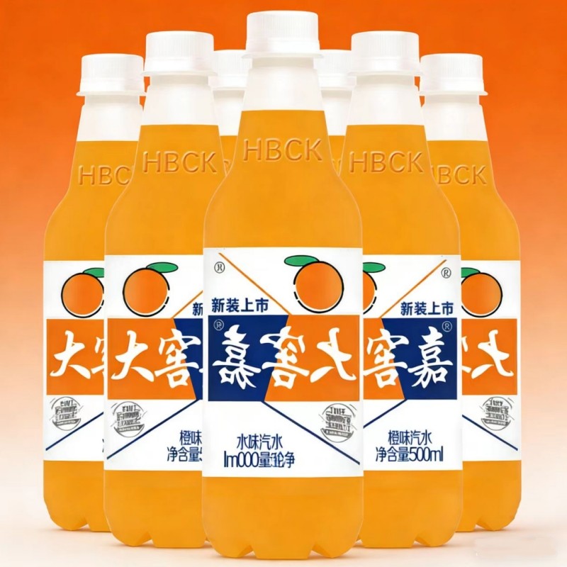 大窖嘉橙味汽水0糖0脂0卡饮料原汁解腻怀旧饮料500ml