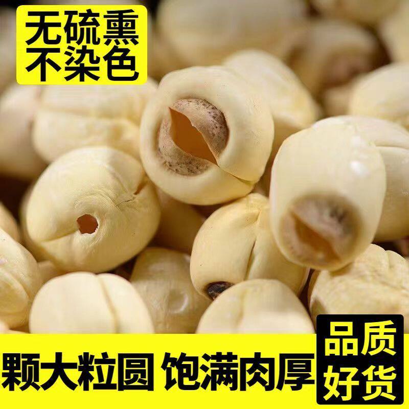 建宁莲子正宗福建特产农家自产半去芯白莲子煮粥煲银耳莲子羹食用