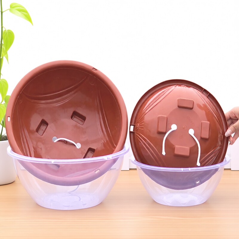 绿萝专用花盆双层大号懒人自动吸水树脂家用阳台水培花卉多肉套盆