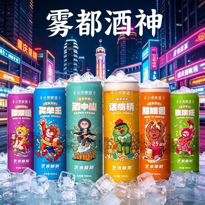 重庆艺术精酿系列小麦精酿啤酒