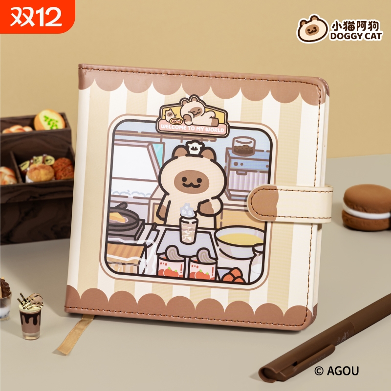 小猫阿狗笔记本记事本手账本新款高颜值日记本子原创创意可爱卡通