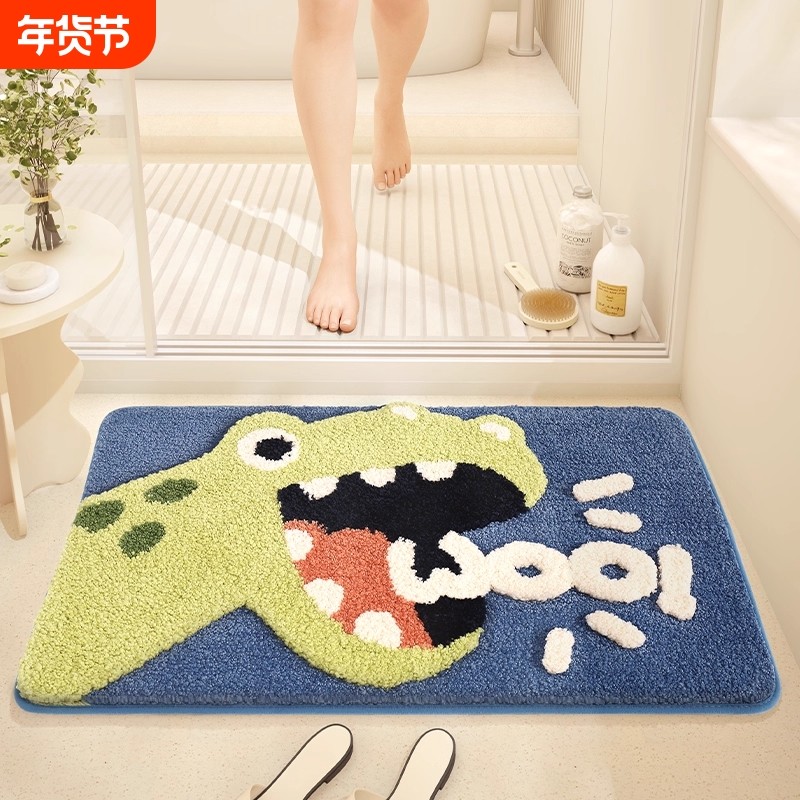 卫生间门口吸水地垫浴室防滑地垫家用可爱垫子厕所卫浴踩脚垫,居家布艺,家用脚垫,淘宝优惠券,粉丝福利购,淘宝优惠卷
