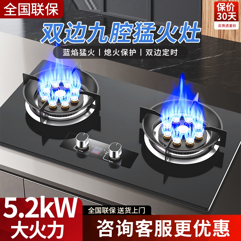 樱花仙子燃气灶双灶家用天然气灶