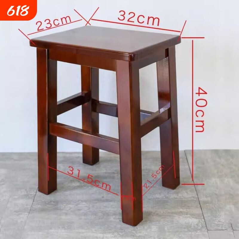 小方凳子家用茶几凳换鞋凳洗衣凳实木矮凳橡胶木凳木方凳餐厅白色