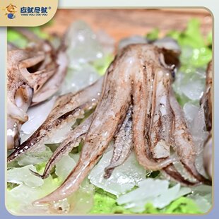 【顺丰发货】鲜冻鱿鱼头鱿鱼须新鲜冷冻水产海鲜无内脏鱿鱼足
