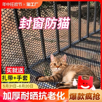 黑塑料网格阳台窗户防护网