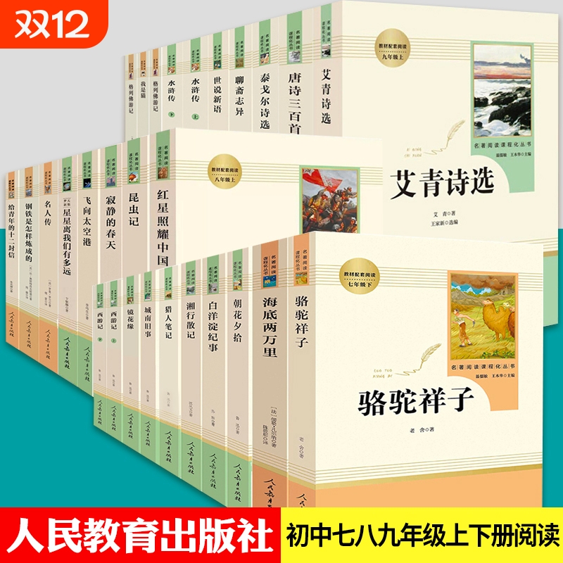 人教版初中名著阅读七八九年级