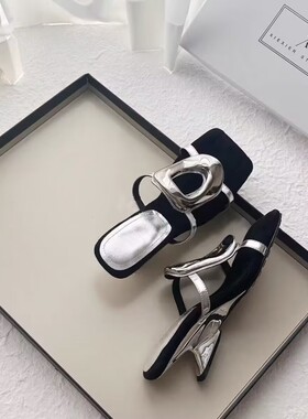 回力夏季软皮版法式绝美凉拖鞋
