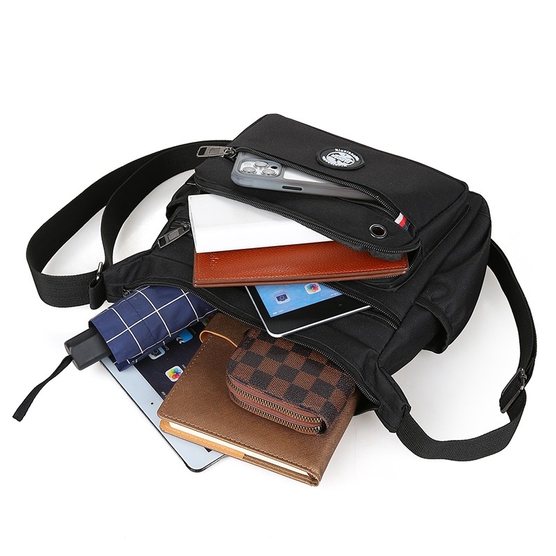 牛津布单肩包休闲防水旅行背包商务挎包男包斜挎包大容量多规格