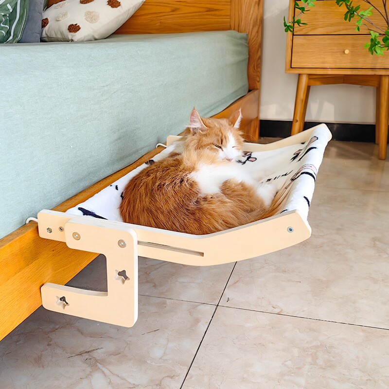 猫床猫挂床猫窝四季通用床边窗户边晒太阳冬季保暖猫咪吊床宠物床