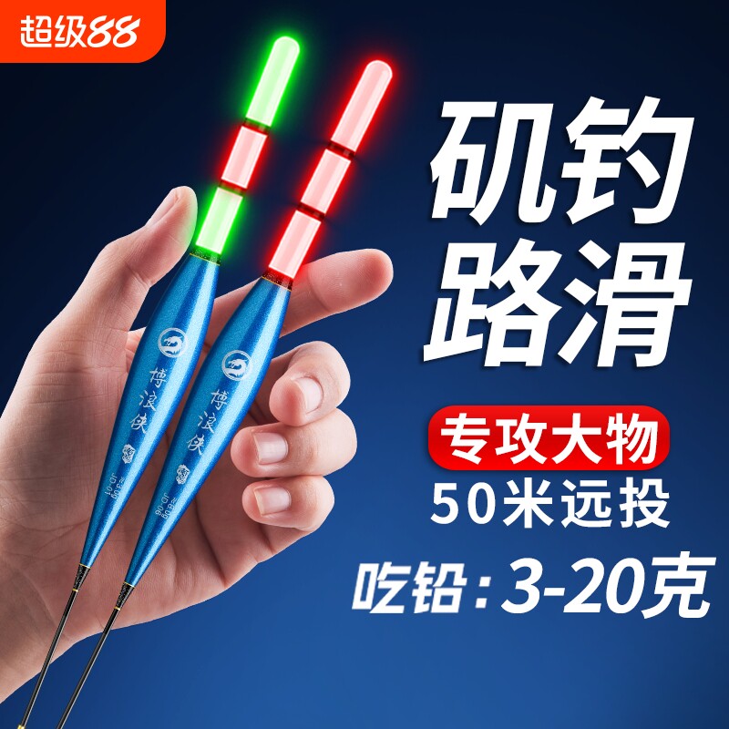 新款矶钓路滑浮漂日夜两用图片