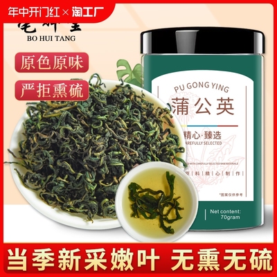 蒲公英茶正品中药材新鲜散茶野生浦公英叶无熏无硫花草茶泡茶泡水