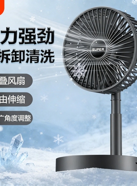 8888+人在拼】爆款学生宿舍桌面风扇迷你便携USB调节升降式可折叠SSF2