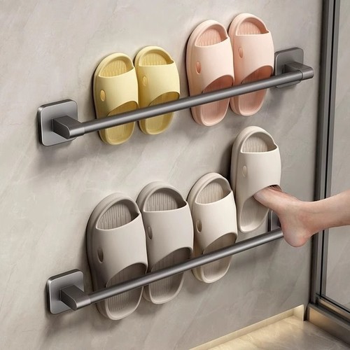 免打孔浴室拖鞋架|千人回购
