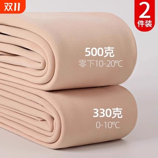 连裤 裸感加绒加厚打底裤 袜肉色丝袜 光腿神器女外穿秋冬季 胖mm大码