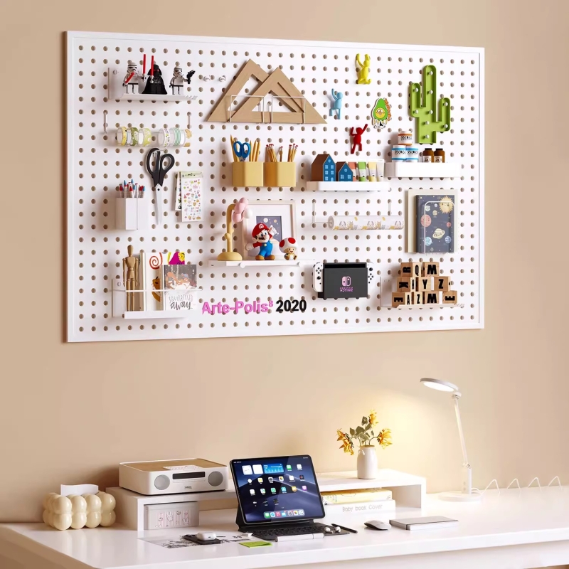金属洞洞板入户玄关墙面桌面收纳架置物架展示架挂板配件磁吸家居
