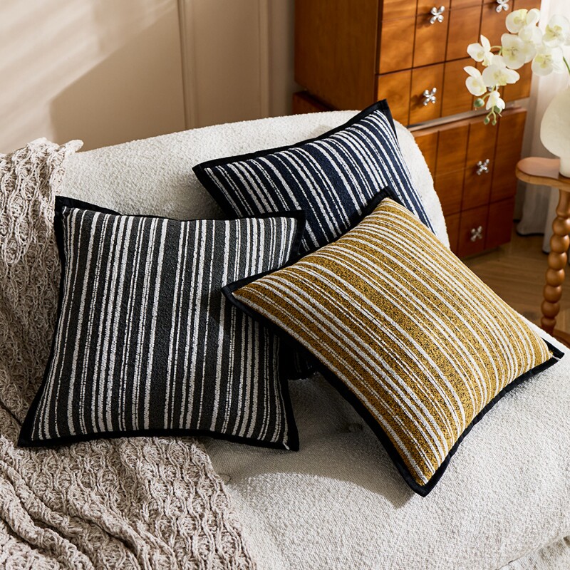 轻奢高级感雪尼尔抱枕套房间客厅沙发床头靠背靠垫靠枕腰枕可拆洗