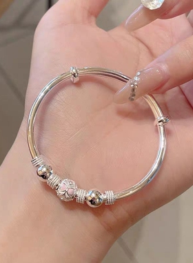 【幂琳】儿童手镯纯小孩镯子学生手镯手环女童镯子生日礼物大中小