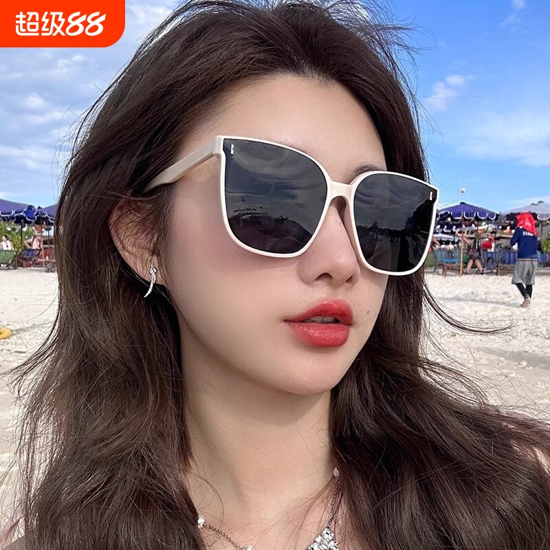 gm墨镜女款夏防紫外线高级感2024新款防晒开车专用太阳眼镜男圆脸图片