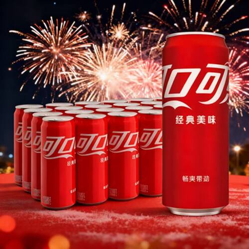 可口可乐摩登罐330ml*24瓶碳酸饮料畅饮汽水夏日饮品罐装经典含糖