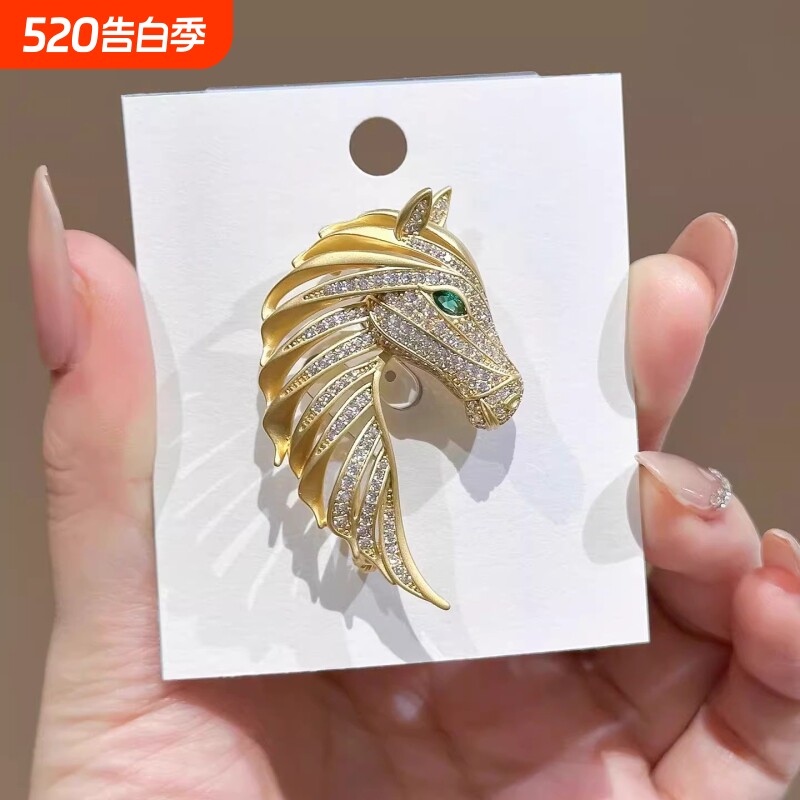 中国风复古宫廷凤凰胸针高档女珐琅别针高级感胸花礼物