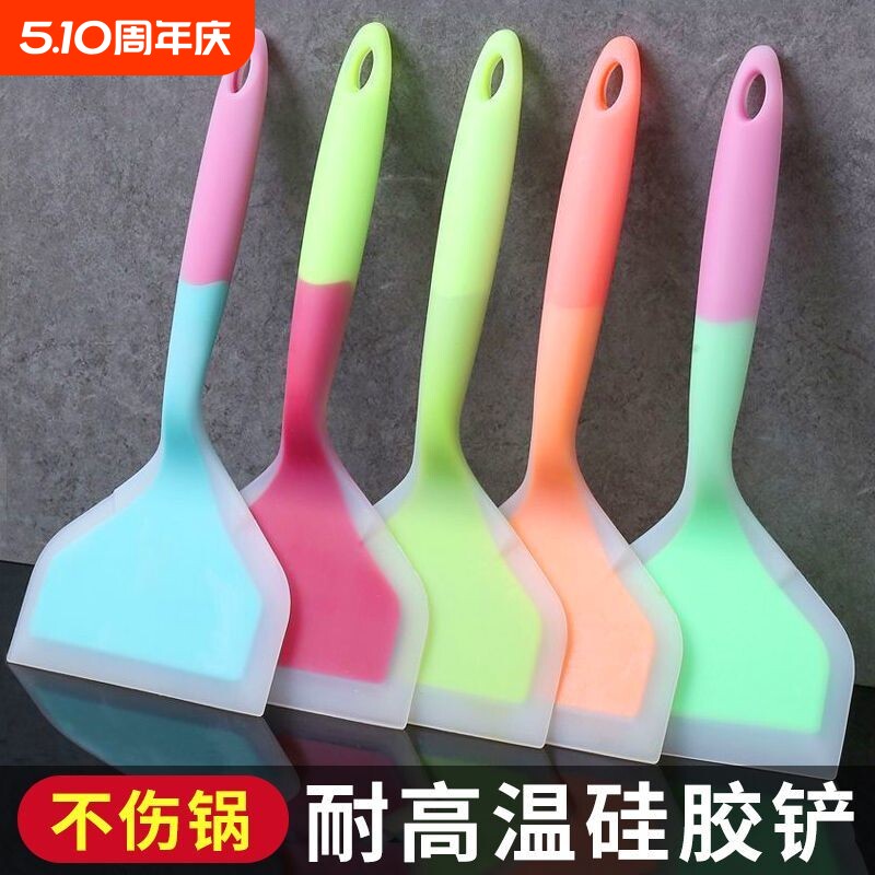 烙饼硅胶铲子玉子烧专用耐高温不伤锅煎铲炒菜锅铲油刷煎饼食品级