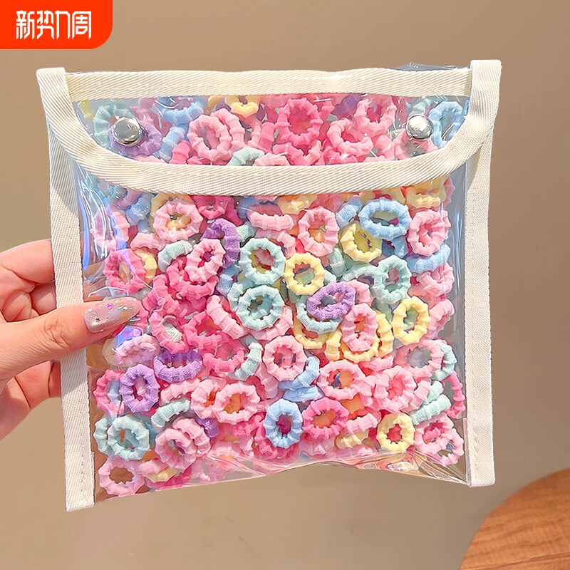 儿童2025发圈女童头绳皮筋小女孩不伤发高弹扎头发毛巾圈发绳头饰