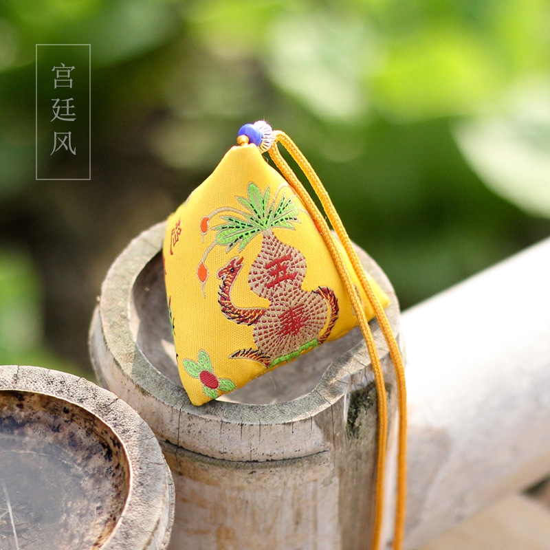 【钱丽】宫廷风五毒挂脖粽子香包端午香囊袋挂脖香包袋