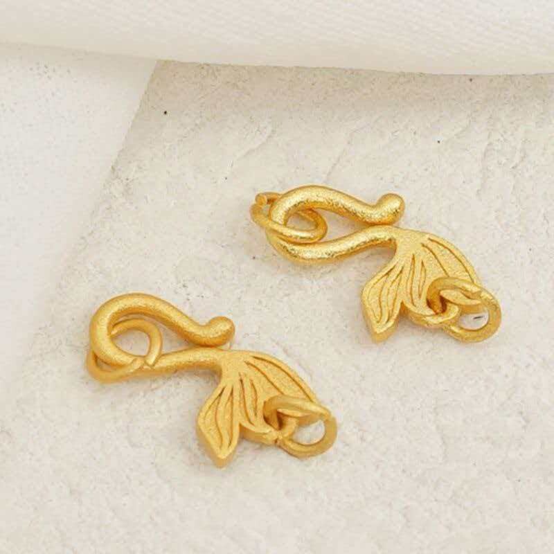 DIY镀金鱼尾饰品diy手链手绳连接吊坠项链扣子美人鱼配件