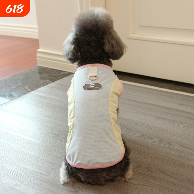 春夏凉感冰丝宠物背心 比熊泰迪狗狗衣服 猫咪夏季薄款服饰