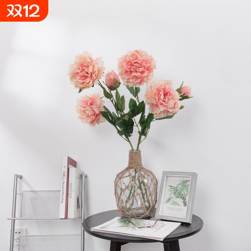 【新品】仿真花销售若云大牡丹仿真植物假花婚庆家居装饰MW11222