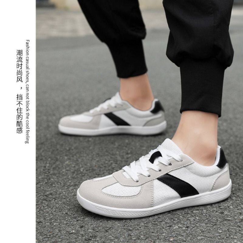 秋季新款圆头潮鞋软底网红跑步低帮外穿防滑时尚休闲板鞋男鞋