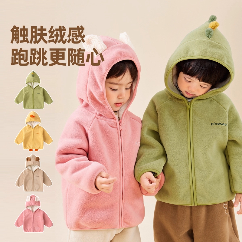 宝宝秋冬卡通外套&母婴级材质