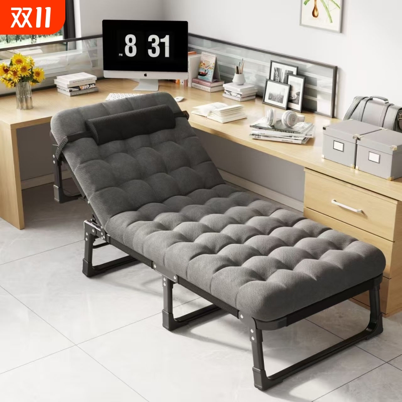 单人折叠床单人床家用午休神器办公室医院陪护午睡躺椅可折叠轻便