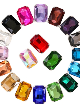 10*14MM爪钻手缝钻DIY婚纱鞋服饰辅料配件彩色玻璃钻水钻紫水晶